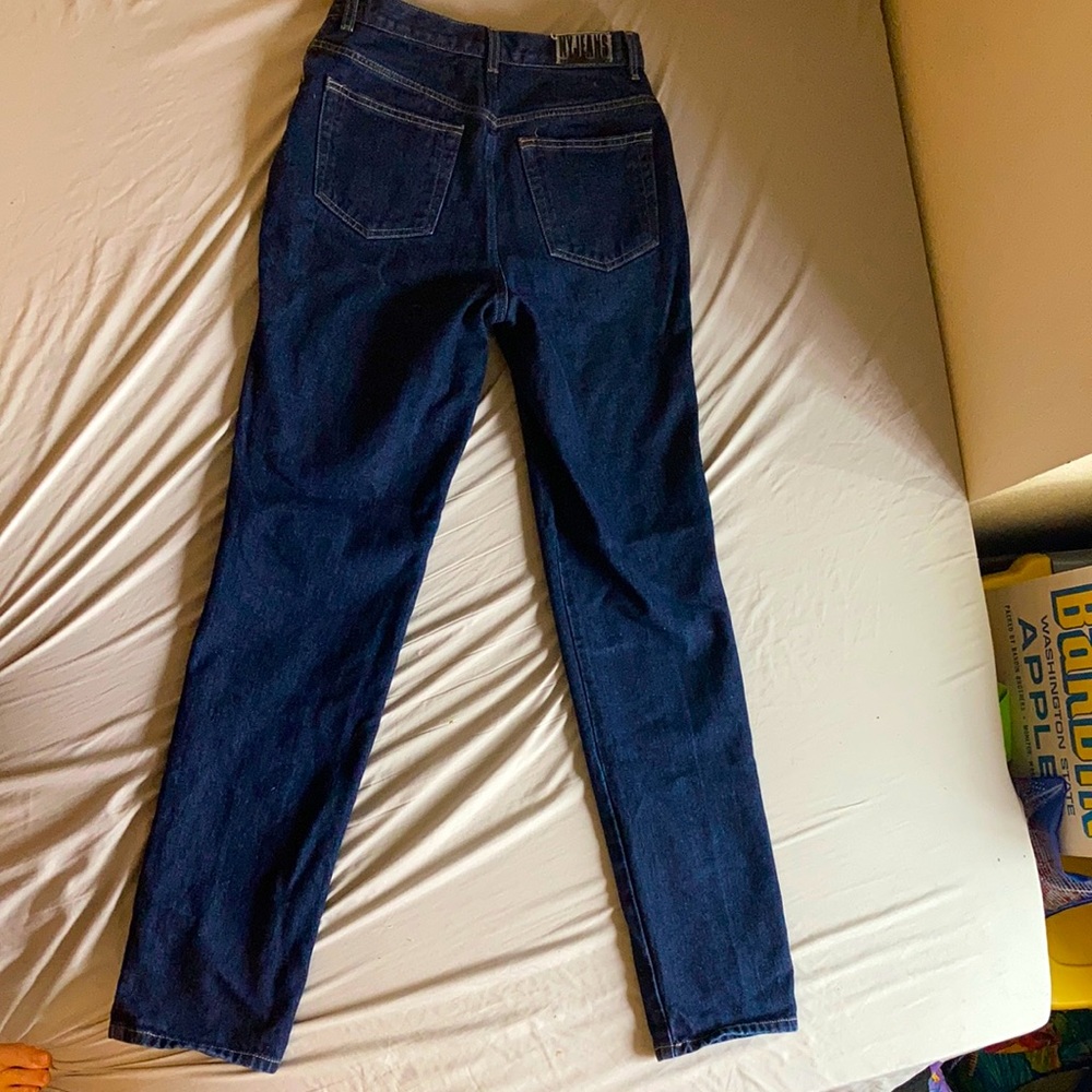 VINTAGE NY JEANS Dark Wash High Waist Mom Style 6T